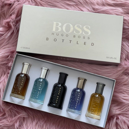 hugo boss 5 x 30 ml giftset